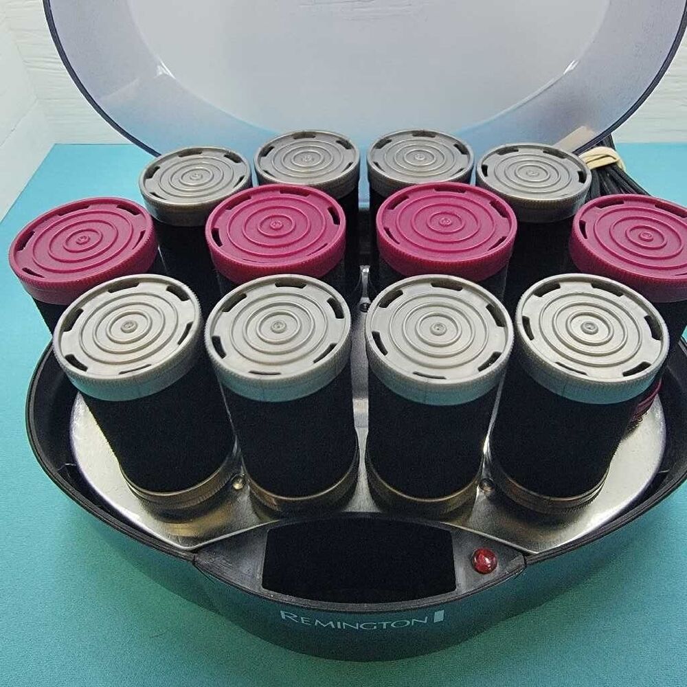 Remington H0747 12 Roller Hot Curlers Set - Professional Hair Styling